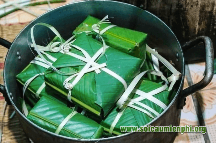 Nằm mơ thấy bánh chưng màu xanh